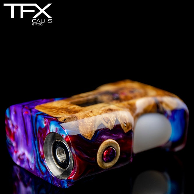 TFX CALI-S | 21700 DNA75C Regulated Squonk Mod | TurnWoodFX TFX CALI-S | 21700 DNA75C Regulated Squonk Mod | TurnWoodFX