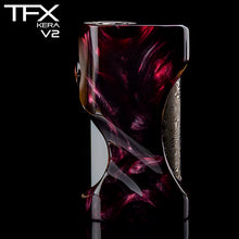 TFX-KERA V2 - Squonk Mod (ClickFet) - Deep Red Resin + Opal
