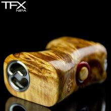 TFX-NIPA 18350 Vape Mod (ClickFet) - Stabilised Spalted Horse Chestnut
