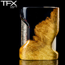 TFX CALI-S Regulated 21700 Squonk Mod (DNA75C) - Stabilised Beech Burr