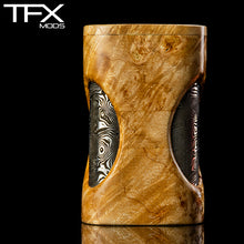 TFX DUAL - 2 x 21700 Squonk Mod (Clickfet) - Natural Maple Burr