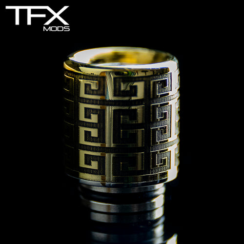 TFX 510 Drip Tip - 304 Stainless Steel - Brass + Custom Engraving