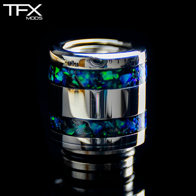 TFX 510 Drip Tip - 304 Stainless Steel - Opal Inlay – TurnWoodFX