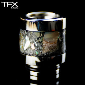 TFX 510 Drip Tip - 304 Stainless Steel - Abalone Inlay