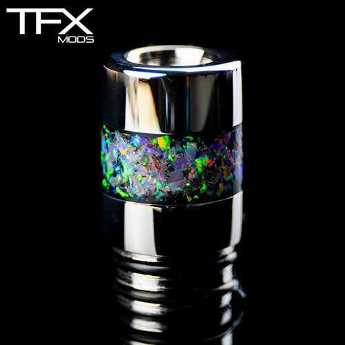 TFX 510 MTL Drip Tip - 304 Stainless Steel - Opal Inlay