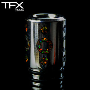 TFX 510 MTL Drip Tip - 304 Stainless Steel - Opal Inlay