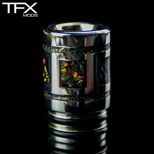TFX 510 MTL Drip Tip - 304 Stainless Steel - Opal Inlay